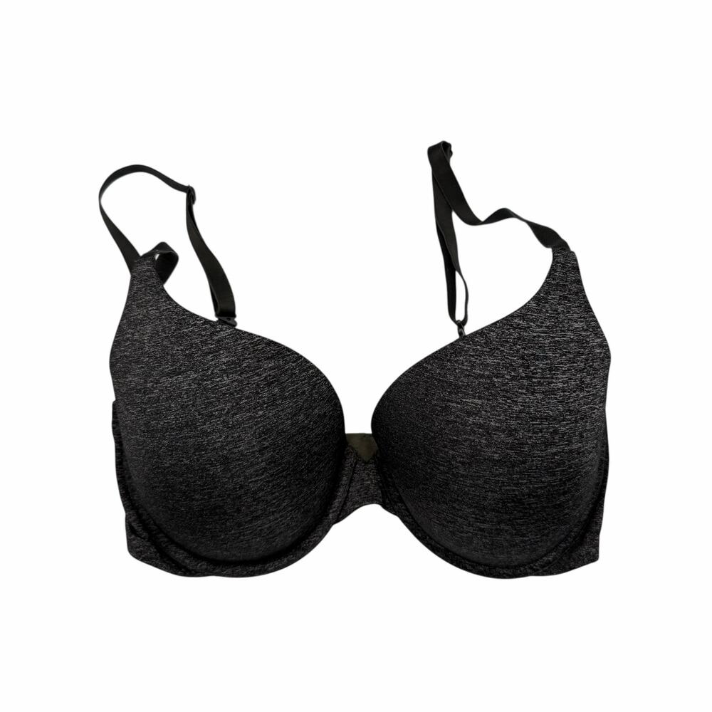 Victoria’s Secret 34DD Black Sparkle Padded Perfect Coverage Bra